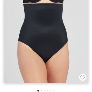 Women’s assets by spanx high waisted thong shaper size small black